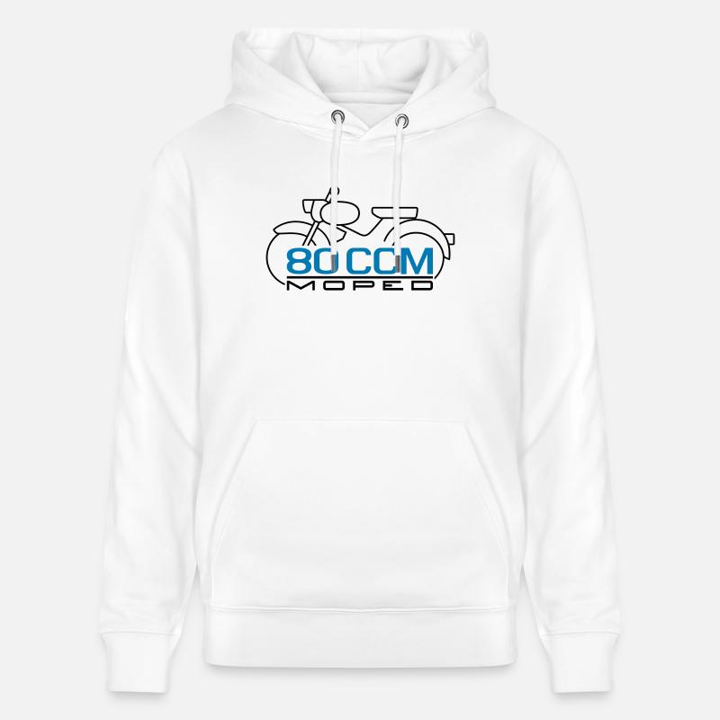 Emblème de 80cc Moped Sparrow - Sweat à capuche bio CRUISER Stanley/Stella Unisexe - blanc