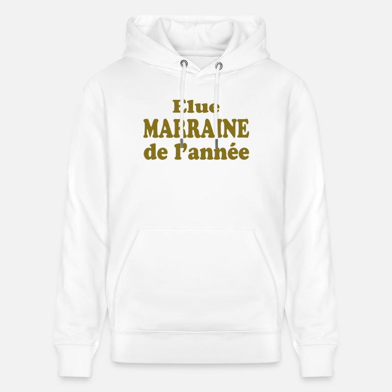 Elue Marraine de l'année - Sweat à capuche bio CRUISER Stanley/Stella Unisexe - blanc
