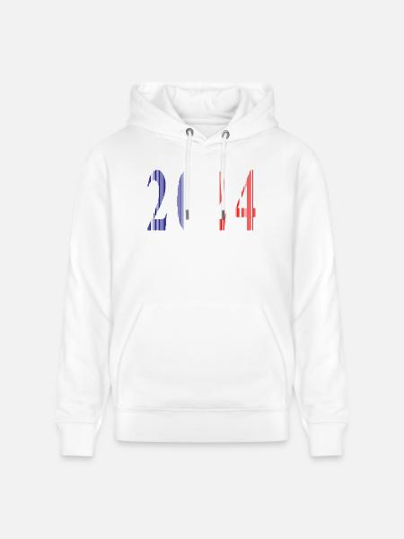 2024 Blue White Red - Stanley/Stella CRUISER Unisex Organic Hoodie - white