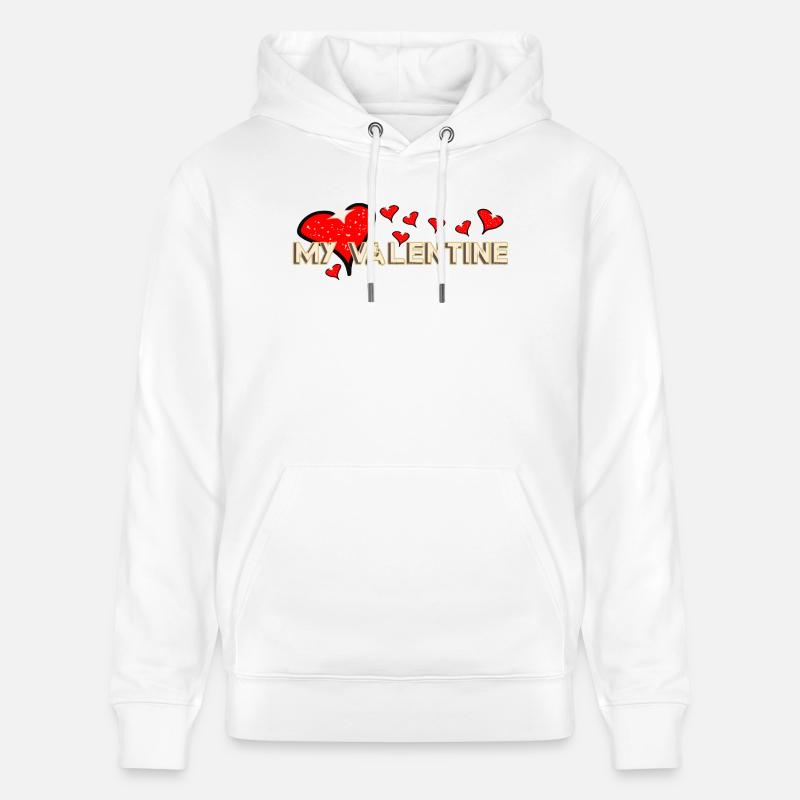Fabuleuse Saint-Valentin - Sweat à capuche bio CRUISER Stanley/Stella Unisexe - blanc