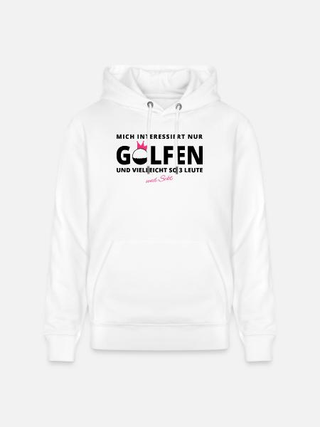 GOLFER-INTERESSE Sekt - Stanley/Stella Unisex Bio-Hoodie CRUISER  - Weiß