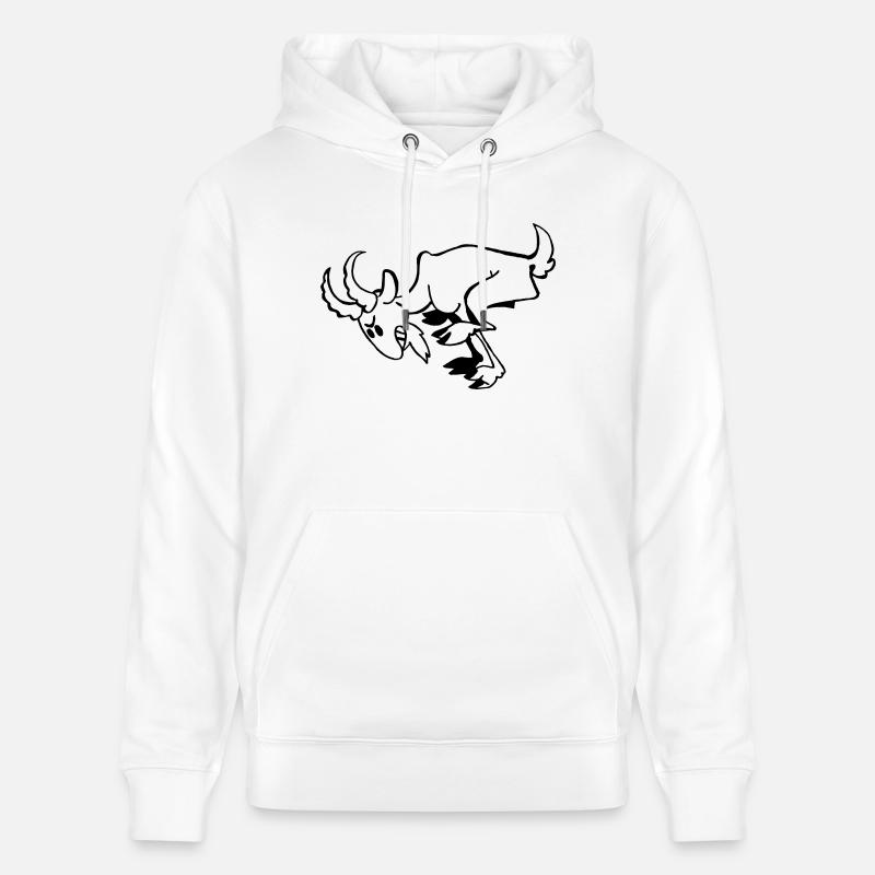 Billy-chèvre - Sweat à capuche bio CRUISER Stanley/Stella Unisexe - blanc