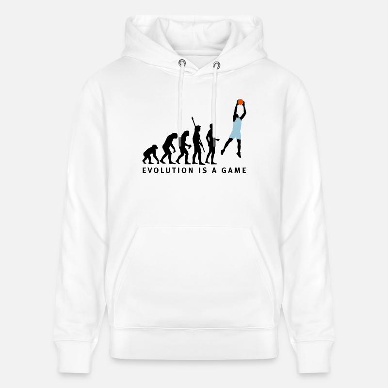 evolution_basketball_072011_b_3c - Stanley/Stella Unisex Bio-Hoodie CRUISER  - Weiß