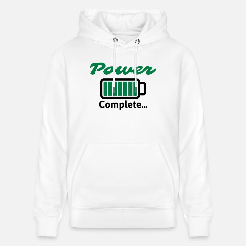 Puissance complète ... - Sweat à capuche bio CRUISER Stanley/Stella Unisexe - blanc