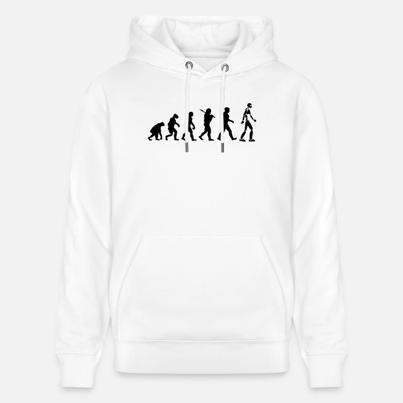 Robot Evolution - Stanley/Stella CRUISER Unisex Organic Hoodie - white