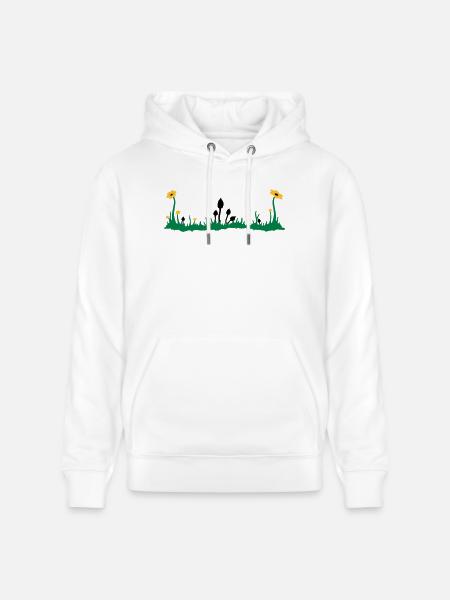 magic mushroom - Sweat à capuche bio CRUISER Stanley/Stella Unisexe - blanc