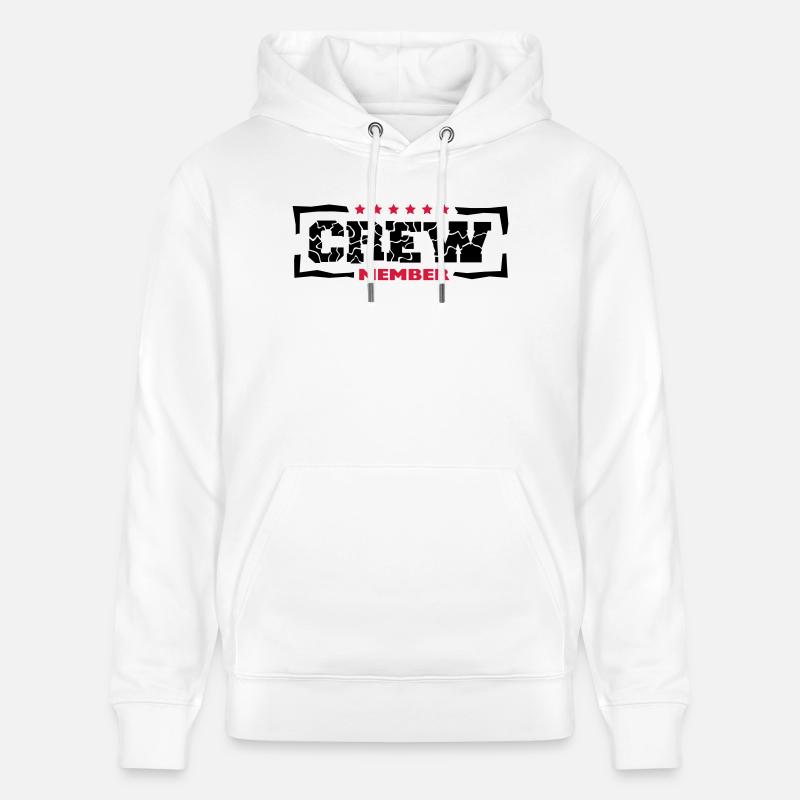 Crew Member Design - Sweat à capuche bio CRUISER Stanley/Stella Unisexe - blanc
