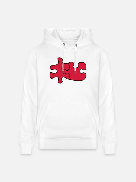puzzle1 - Sweat à capuche bio CRUISER Stanley/Stella Unisexe - blanc