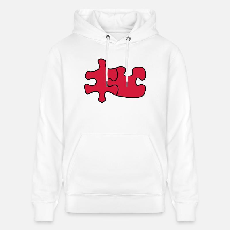 puzzle1 - Stanley/Stella Unisex Bio-Hoodie CRUISER  - Weiß