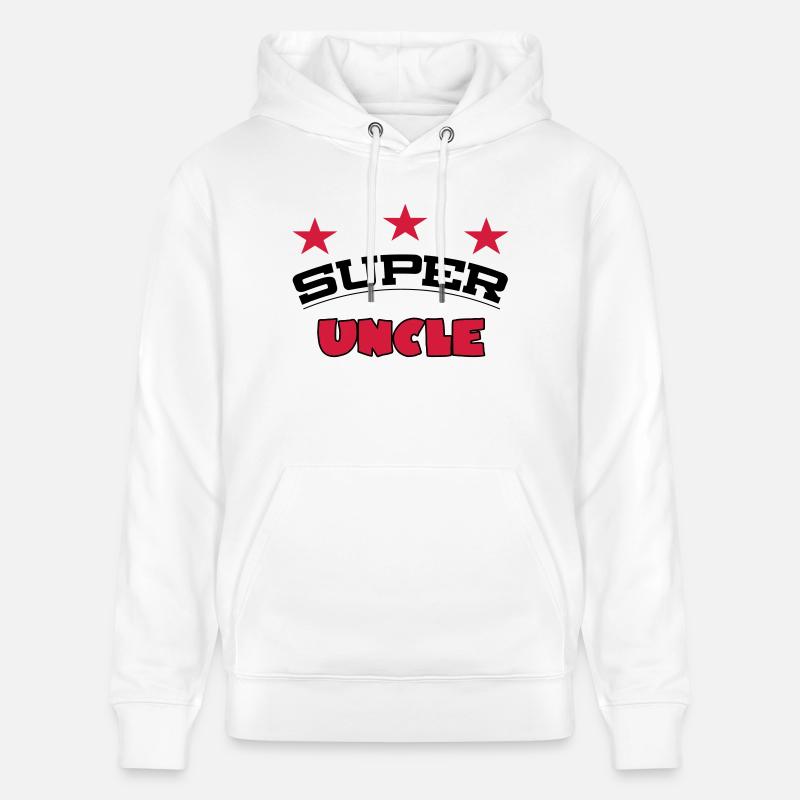 Super uncle - Sweat à capuche bio CRUISER Stanley/Stella Unisexe - blanc