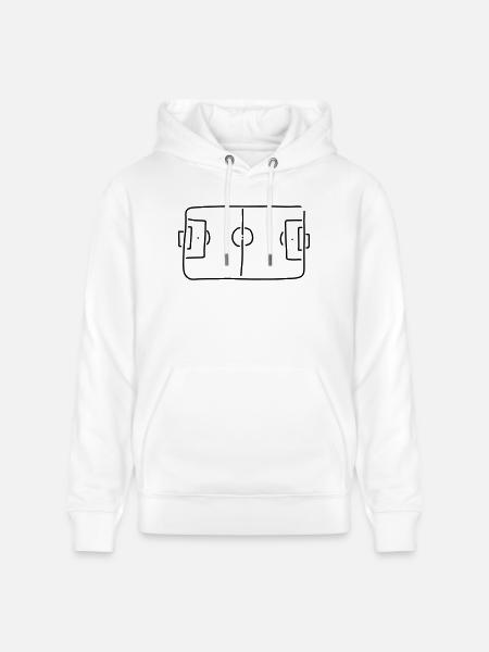fussballfeld - Stanley/Stella Unisex Bio-Hoodie CRUISER - Weiß
