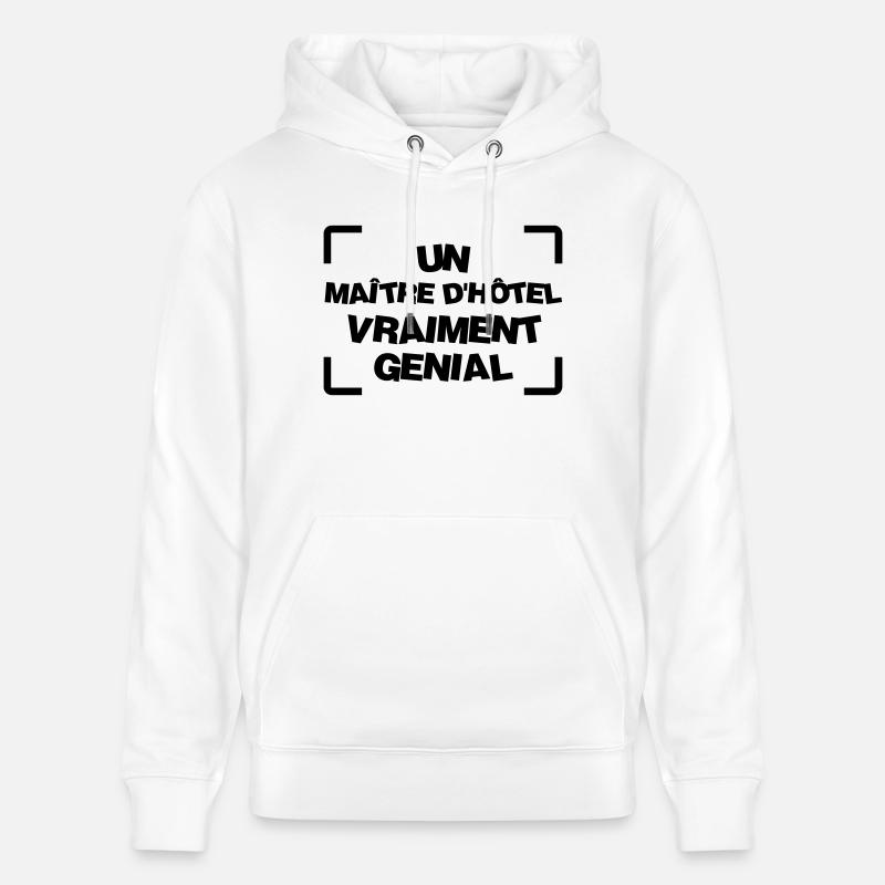 Maître d'Hôtel / Hôtellerie / Hôtel / Hotel - Sweat à capuche bio CRUISER Stanley/Stella Unisexe - blanc