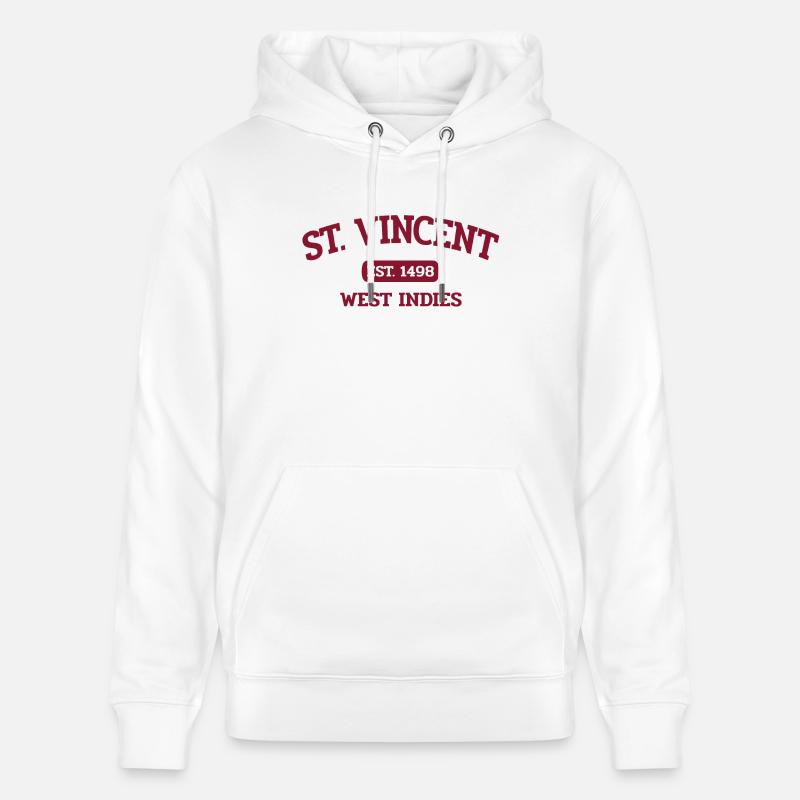Saint-Vincent - Kingstown - Caraïbes - Antilles - Sweat à capuche bio CRUISER Stanley/Stella Unisexe - blanc