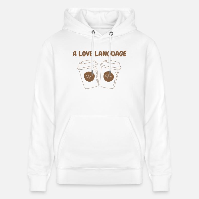A LOVE LANGUAGE - Stanley/Stella Unisex Bio-Hoodie CRUISER  - Weiß