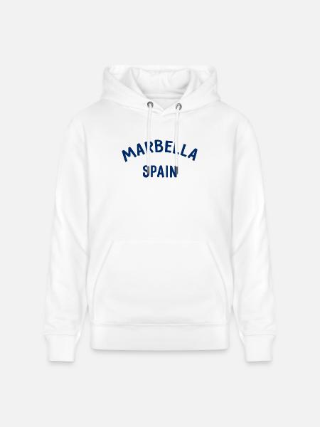 Marbella Spain Spain España - Stanley/Stella CRUISER Unisex Organic Hoodie - white