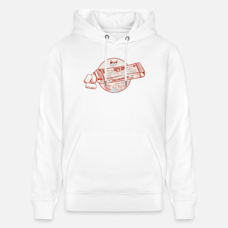 Thon saveur bubblegum - Sweat à capuche bio CRUISER Stanley/Stella Unisexe - blanc