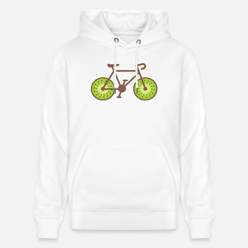 Vélo Kiwi Fruit - Sweat à capuche bio CRUISER Stanley/Stella Unisexe - blanc