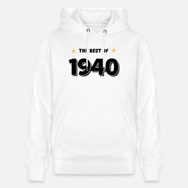 Das Beste von 1940 - Stanley/Stella Unisex Bio-Hoodie CRUISER  - Weiß