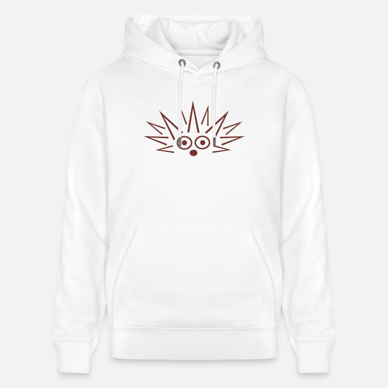 hérisson - Sweat à capuche bio CRUISER Stanley/Stella Unisexe - blanc