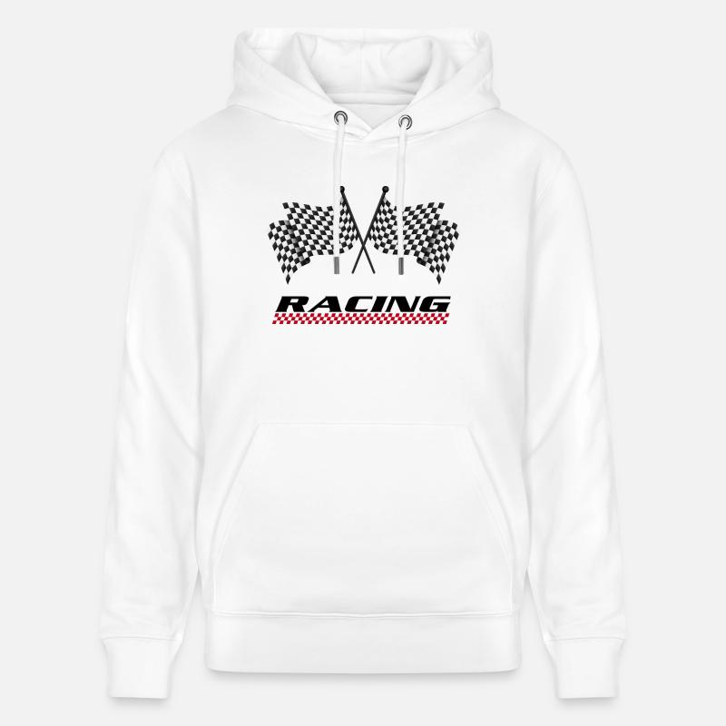 RACING - Course auto - Sweat à capuche bio CRUISER Stanley/Stella Unisexe - blanc