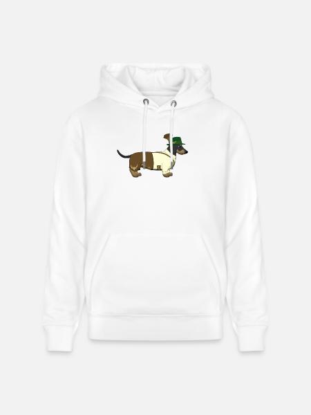 Teckel Bavière - Sweat à capuche bio CRUISER Stanley/Stella Unisexe - blanc