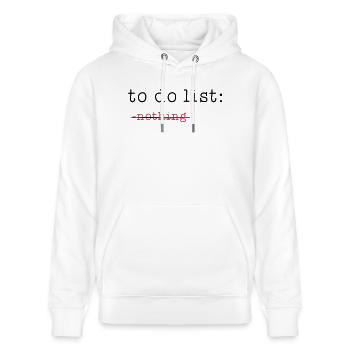 to do list - Stanley/Stella Unisex Bio-Hoodie CRUISER  - Weiß - Vorne - Alina (178cm) & Michal (187cm)