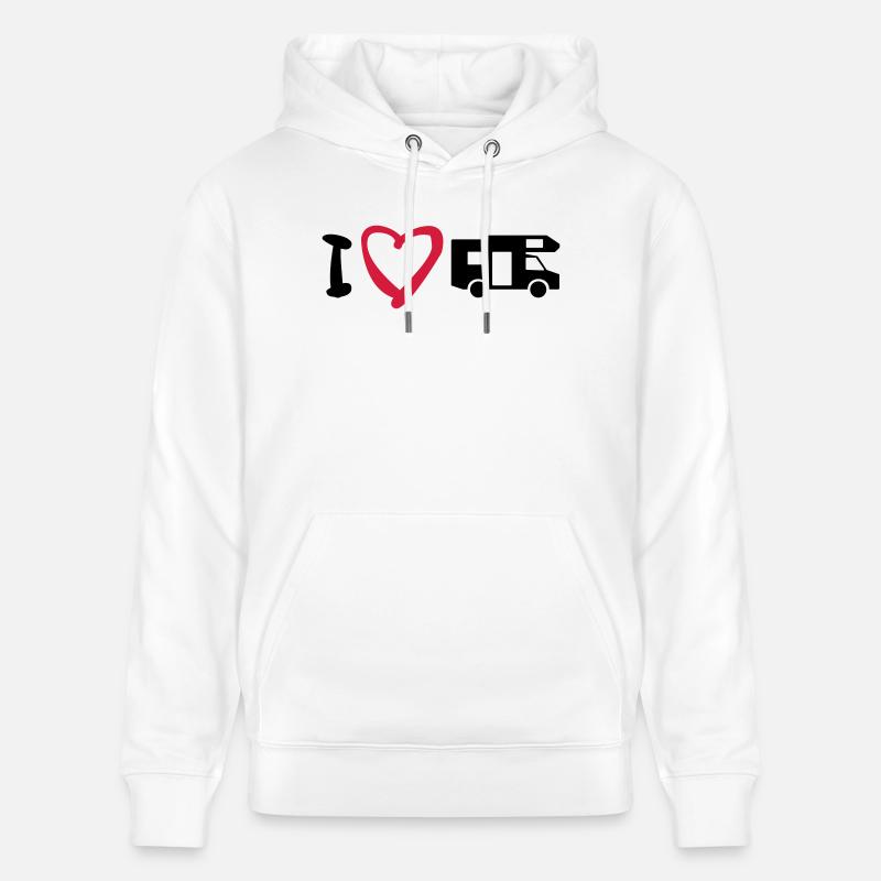 J'aime mon mobil-home 2 - Sweat à capuche bio CRUISER Stanley/Stella Unisexe - blanc