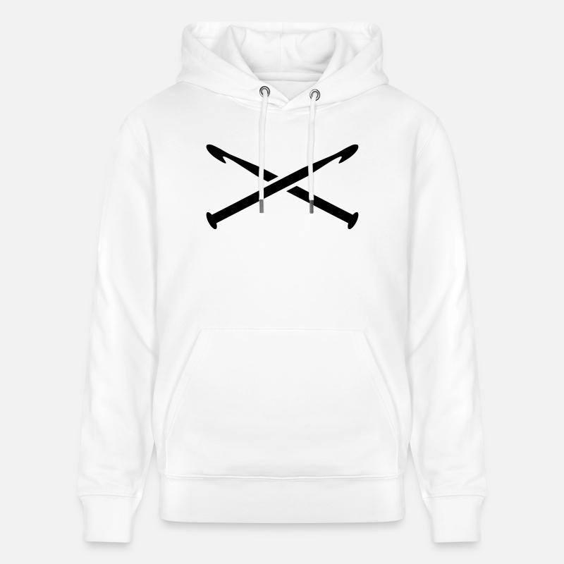 Crochet - Sweat à capuche bio CRUISER Stanley/Stella Unisexe - blanc