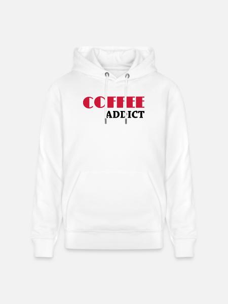 Coffee Addict - Stanley/Stella Unisex Bio-Hoodie CRUISER - Weiß