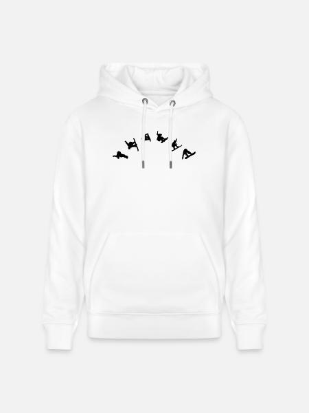 Snowboarder - Freestyle - Stanley/Stella Unisex Bio-Hoodie CRUISER - Weiß