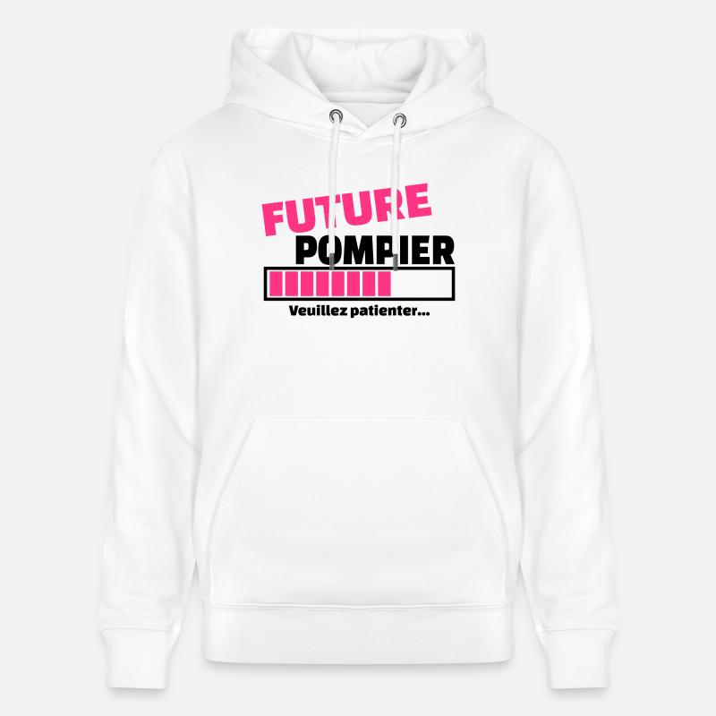 future pompier - Sweat à capuche bio CRUISER Stanley/Stella Unisexe - blanc