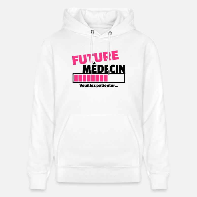 future médecin - Sweat à capuche bio CRUISER Stanley/Stella Unisexe - blanc