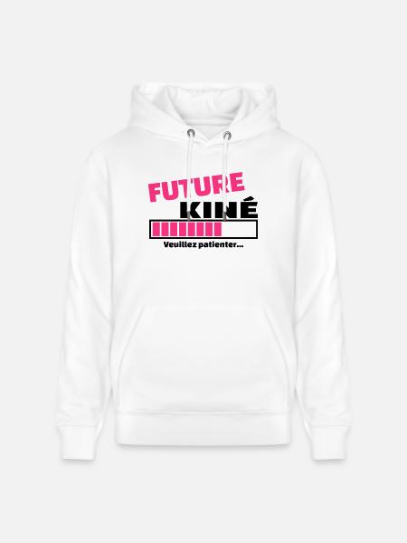 future kiné - Sweat à capuche bio CRUISER Stanley/Stella Unisexe - blanc