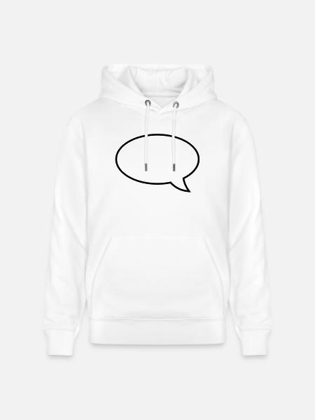 sprechblase__f1 - Stanley/Stella CRUISER Unisex Organic Hoodie - white