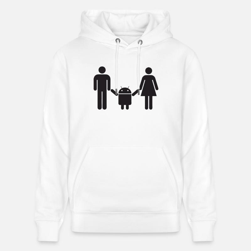 Android Baby - Sweat à capuche bio CRUISER Stanley/Stella Unisexe - blanc