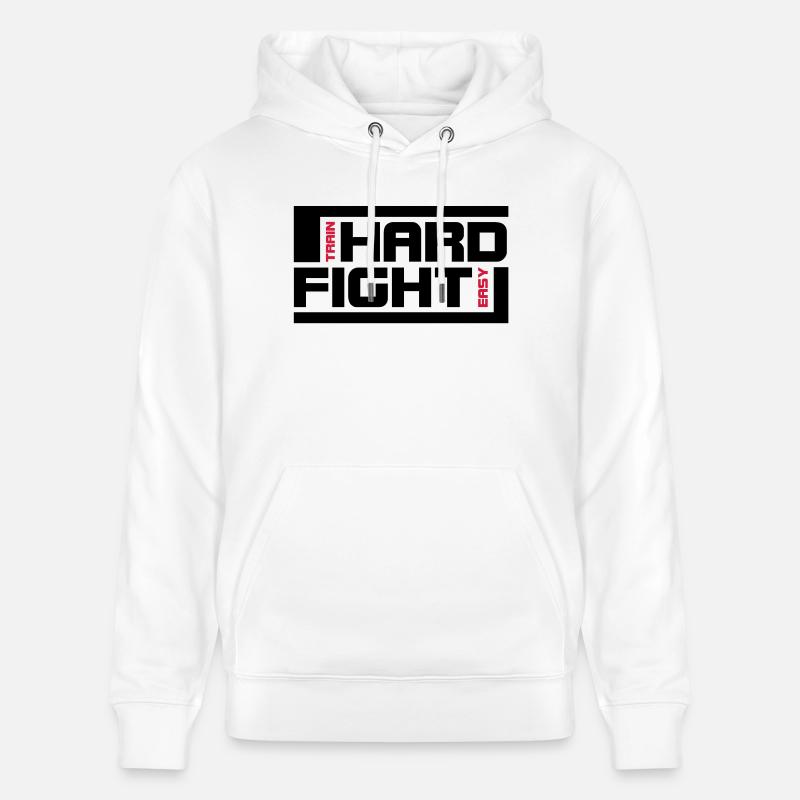 dur combat - Sweat à capuche bio CRUISER Stanley/Stella Unisexe - blanc