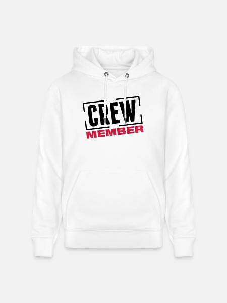 crew_member_design_bs2 - Sweat à capuche bio CRUISER Stanley/Stella Unisexe - blanc
