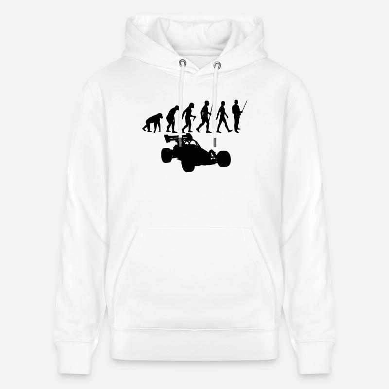 Evolution rc car - Stanley/Stella Unisex Bio-Hoodie CRUISER  - Weiß