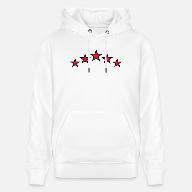 Etoiles - Sweat à capuche bio CRUISER Stanley/Stella Unisexe - blanc