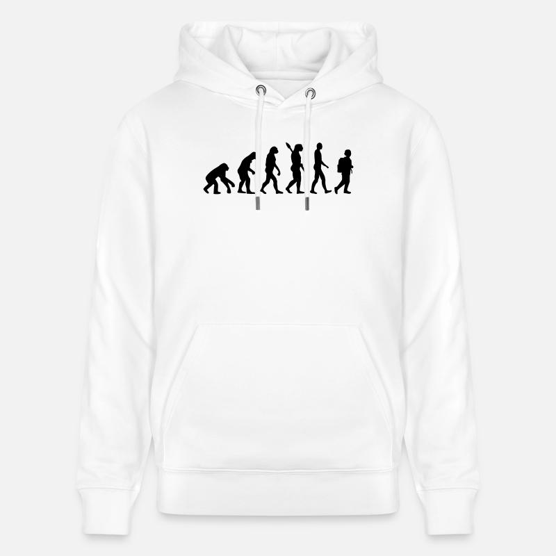 Évolution École - Sweat à capuche bio CRUISER Stanley/Stella Unisexe - blanc