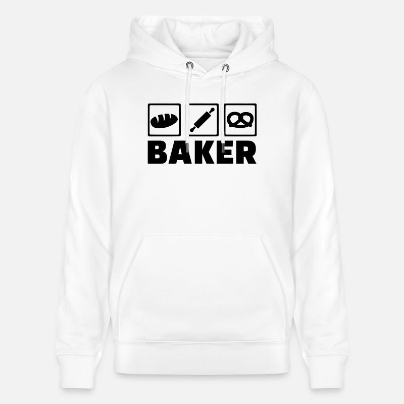 Baker - Sweat à capuche bio CRUISER Stanley/Stella Unisexe - blanc