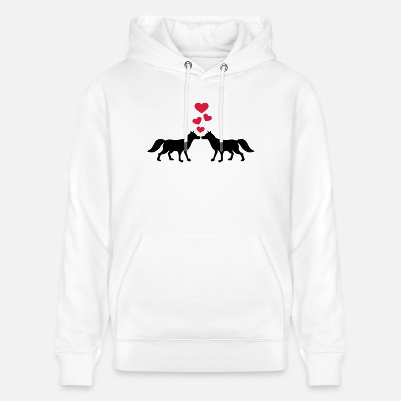 Fuchs - Stanley/Stella Unisex Bio-Hoodie CRUISER  - Weiß