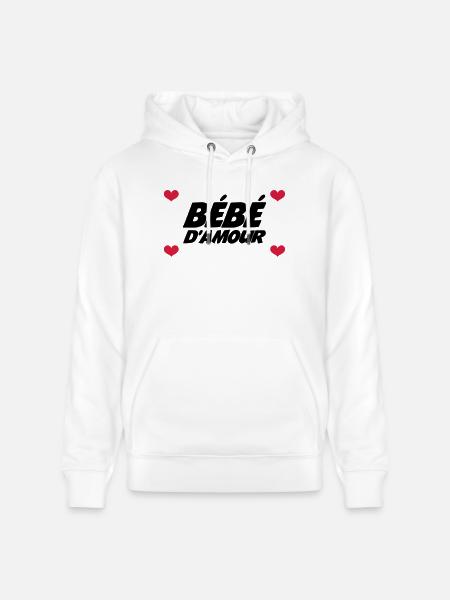 Bébé d'Amour - Sweat à capuche bio CRUISER Stanley/Stella Unisexe - blanc