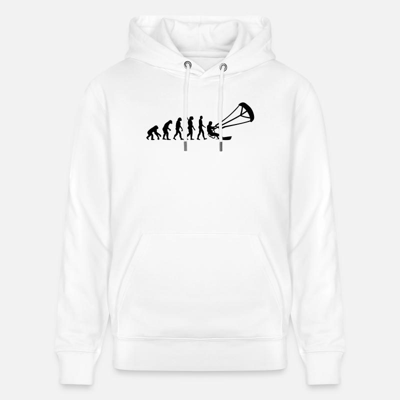 Evolution Kitesurfing - Sweat à capuche bio CRUISER Stanley/Stella Unisexe - blanc