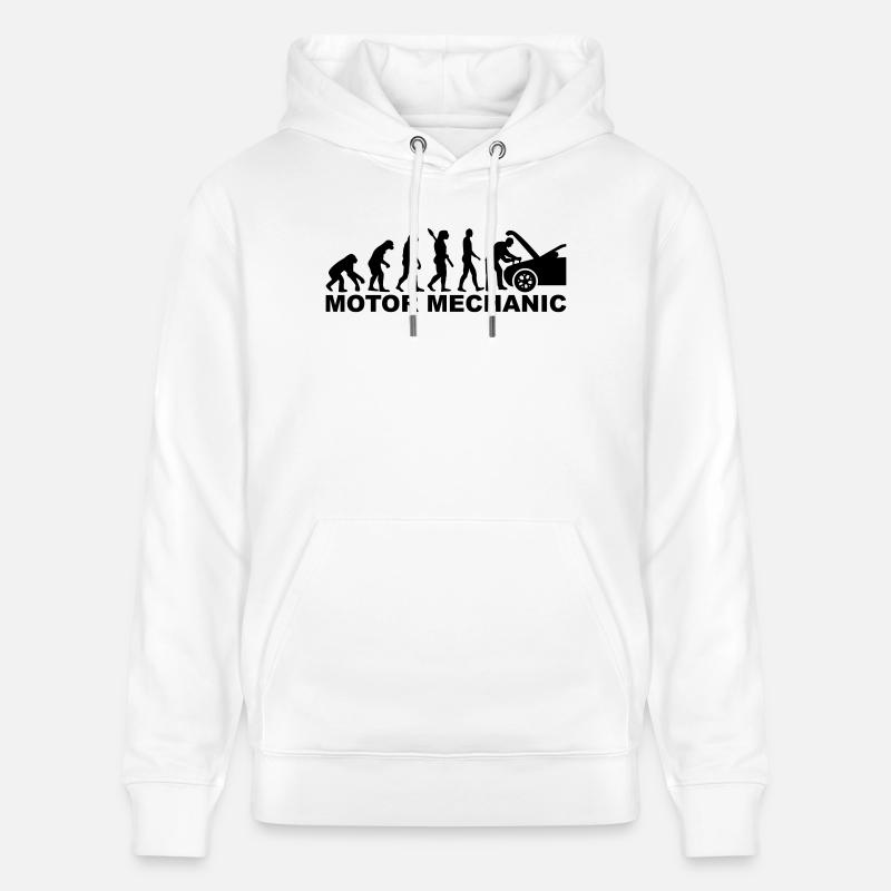 Motor mechanic - Sweat à capuche bio CRUISER Stanley/Stella Unisexe - blanc