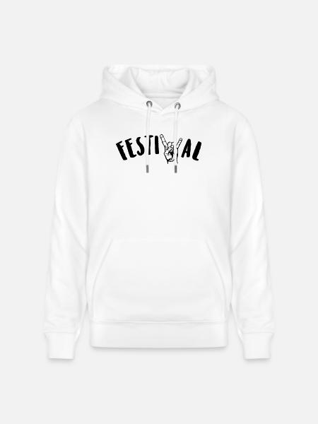 festival - Stanley/Stella Unisex Bio-Hoodie CRUISER - Weiß