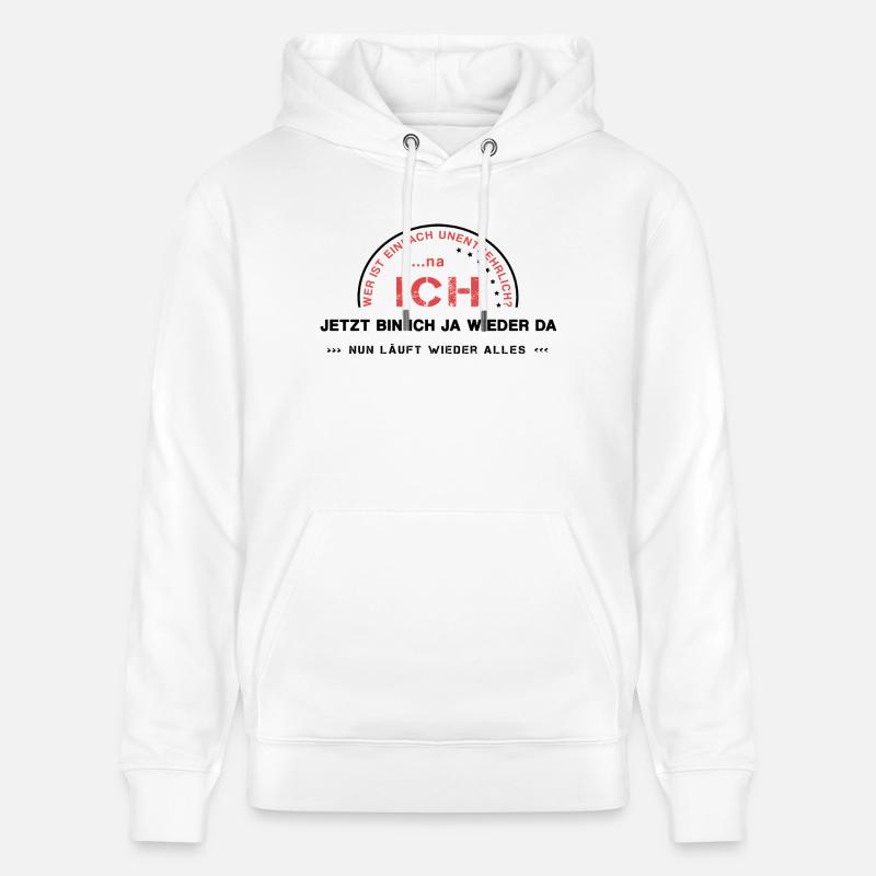 Indispensable ego I - Sweat à capuche bio CRUISER Stanley/Stella Unisexe - blanc