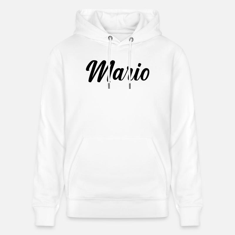 Mario - Sweat à capuche bio CRUISER Stanley/Stella Unisexe - blanc