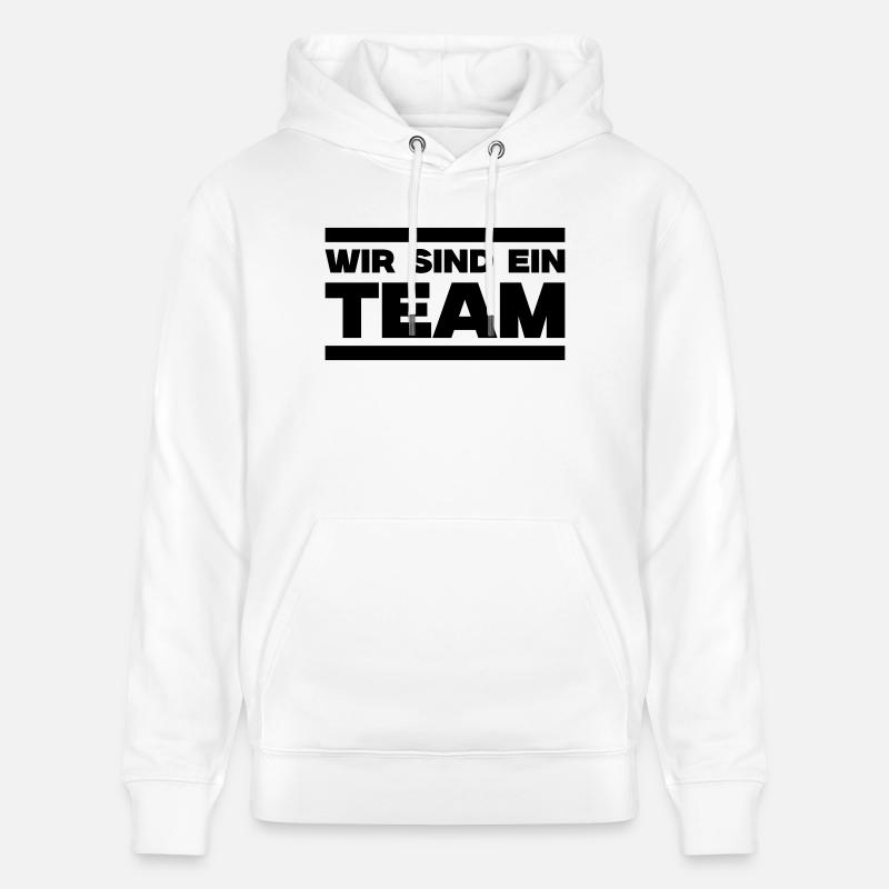 Nous sommes une équipe - Sweat à capuche bio CRUISER Stanley/Stella Unisexe - blanc