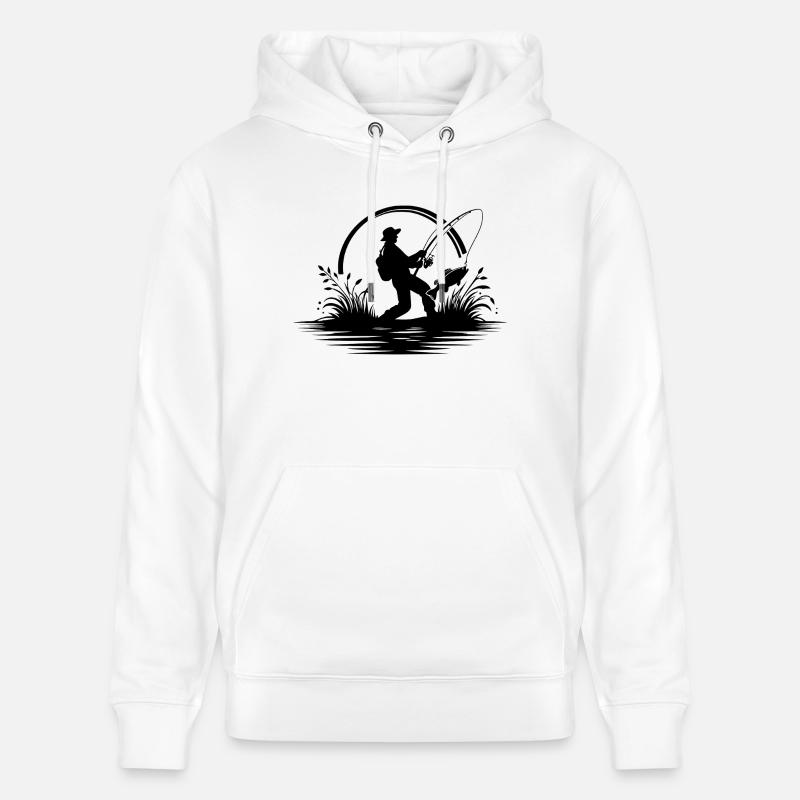 Aperçu du pêcheur - Sweat à capuche bio CRUISER Stanley/Stella Unisexe - blanc